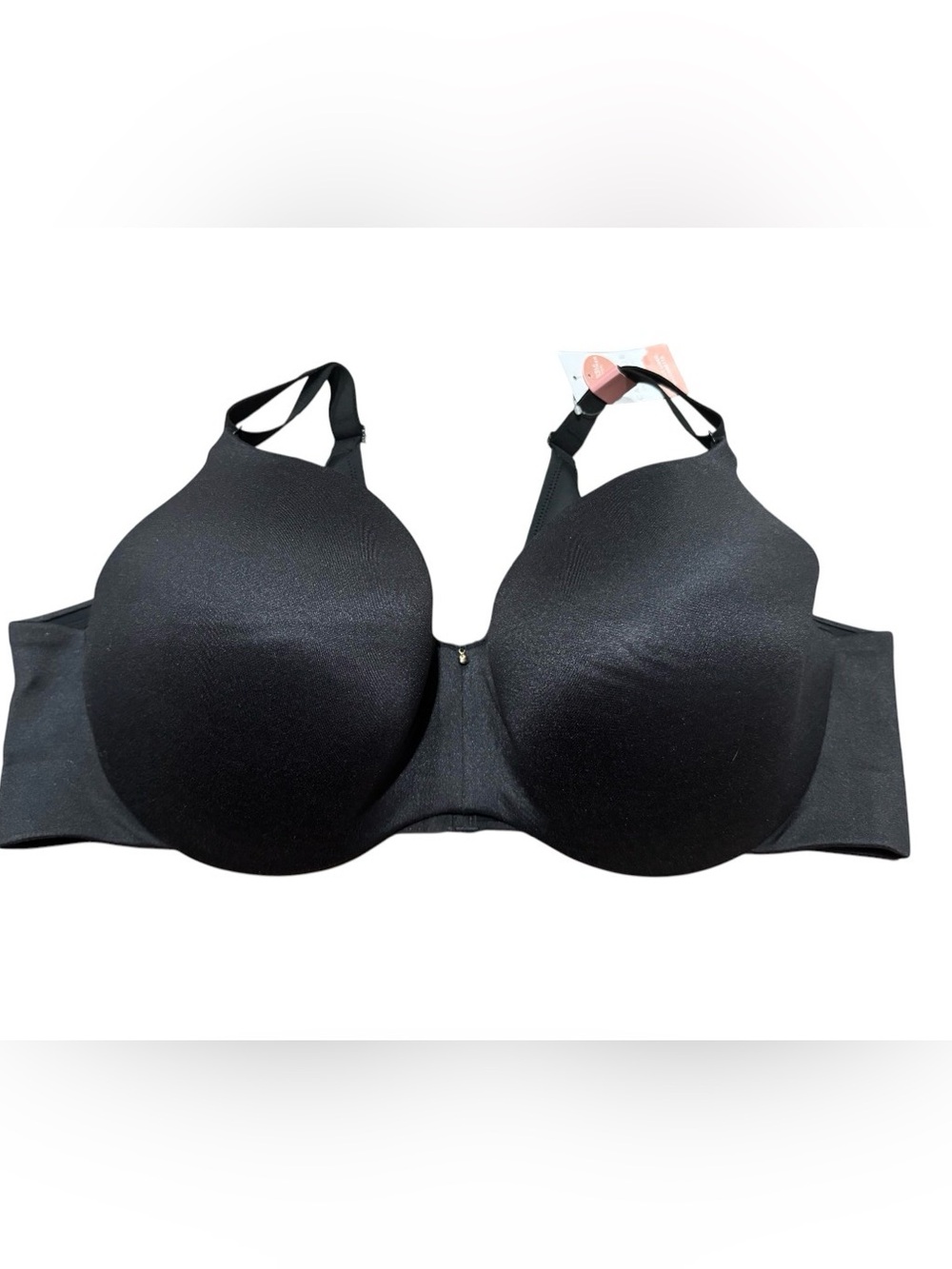 Cacique Womens Lightly Lined Balconette Bra Black Plus Size 44DD Underwire New
